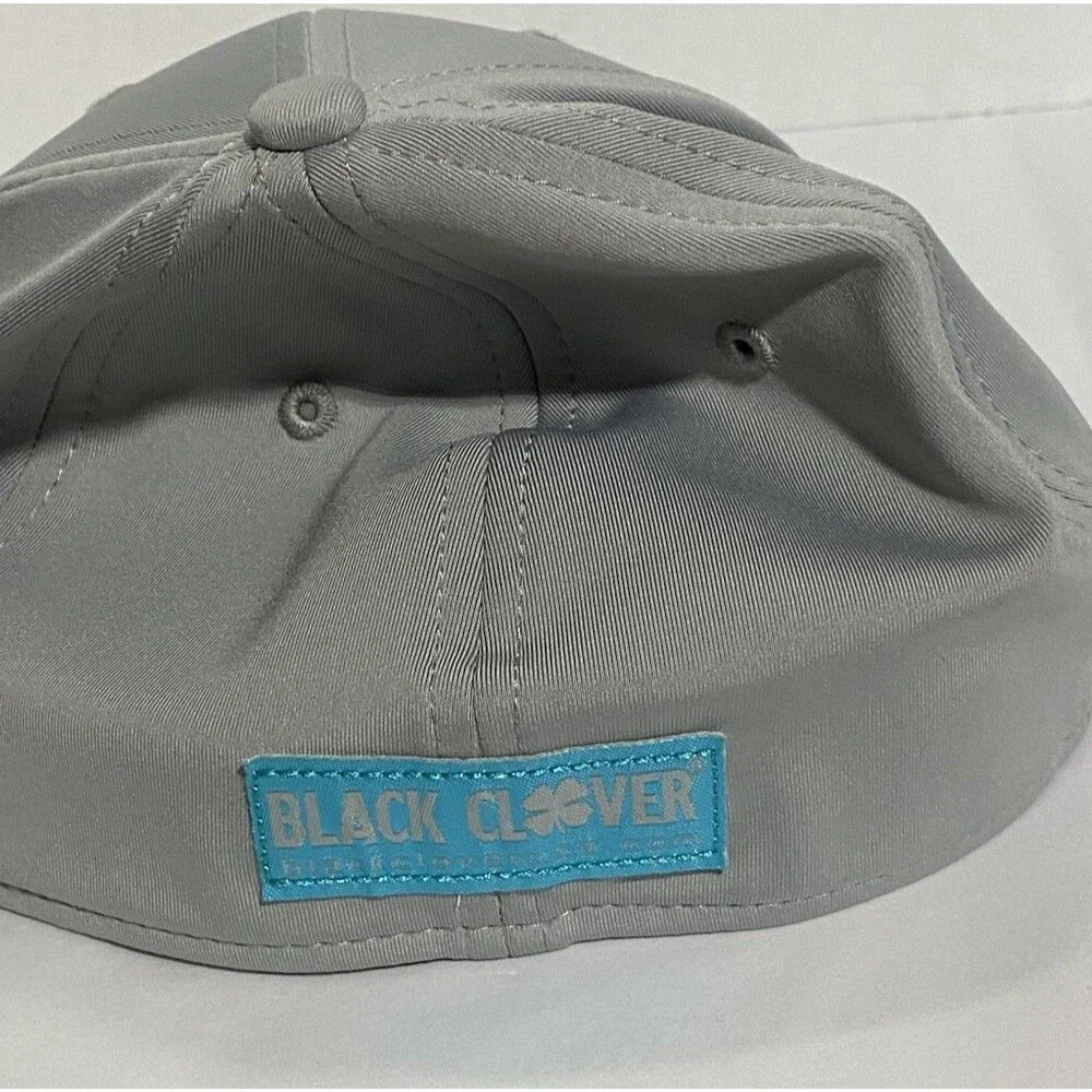 Black Cover Premium Performance Hat Grey 3d Four‎ Leaf Clover Unisex
